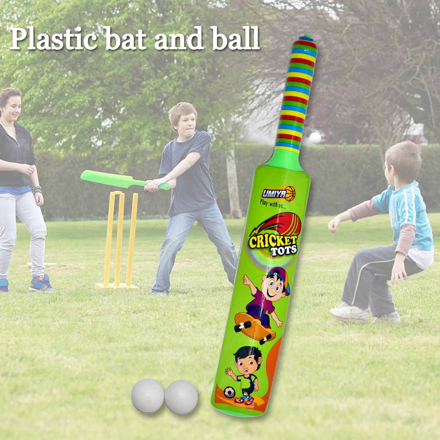 8002 Combo of Light Weight Plastic Bat, Ball & Hockey for Kids, Boys, Indoor, Outdoor Play 8002 Combo of Light Weight Plastic Bat, Ball & Hockey for Kids, Boys, Indoor, Outdoor Play